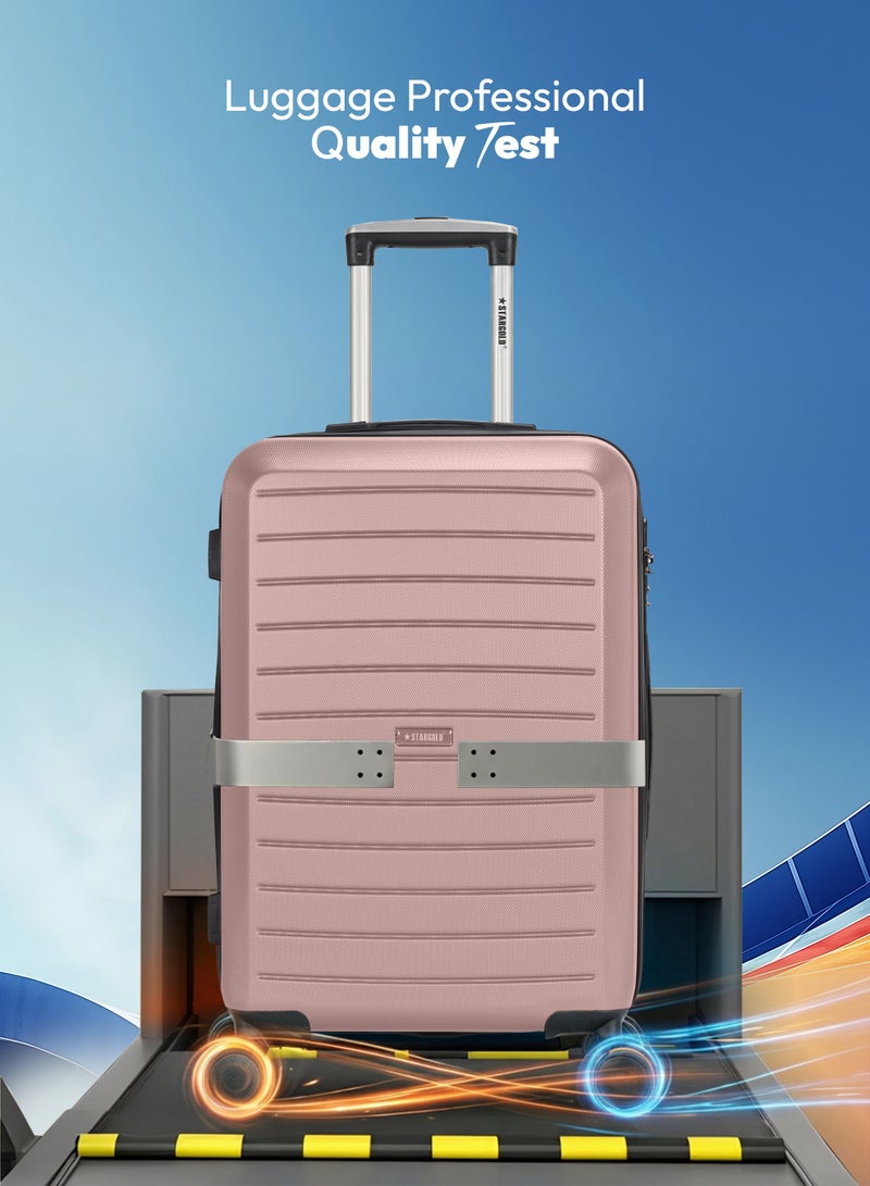 ستارجولد مجموعة حقائب سفر مكونة من 3 قطع من حقائب أمتعة السفر ذات الجانب الصلب من مادة ABS - Image 3